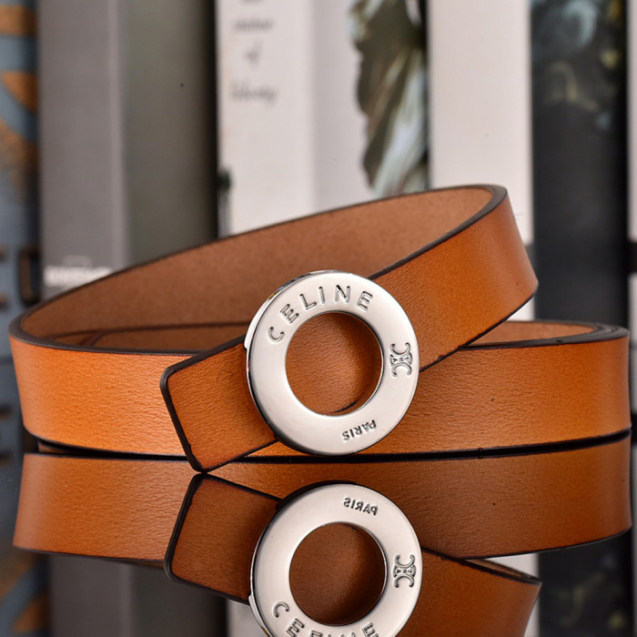 Women Men Belt 2.5 cm Cowhide Leather Buckle Belt Unisex Waistband Waist Strap