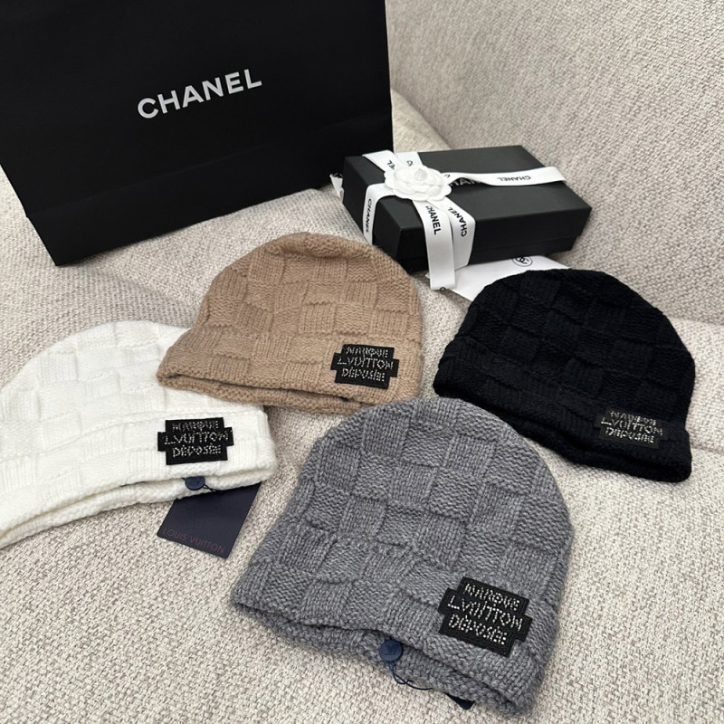 Men Women Beanie Hat Winter Wool Knitted Baggy Pull On Soft Caps