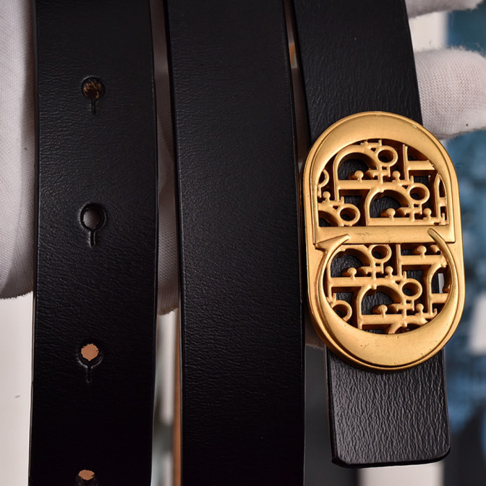 Women Men Belt 2.5 cm Cowhide Leather Buckle Belt Unisex Waistband Waist Strap