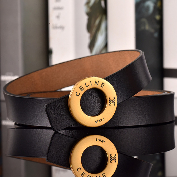 Women Men Belt 2.5 cm Cowhide Leather Buckle Belt Unisex Waistband Waist Strap
