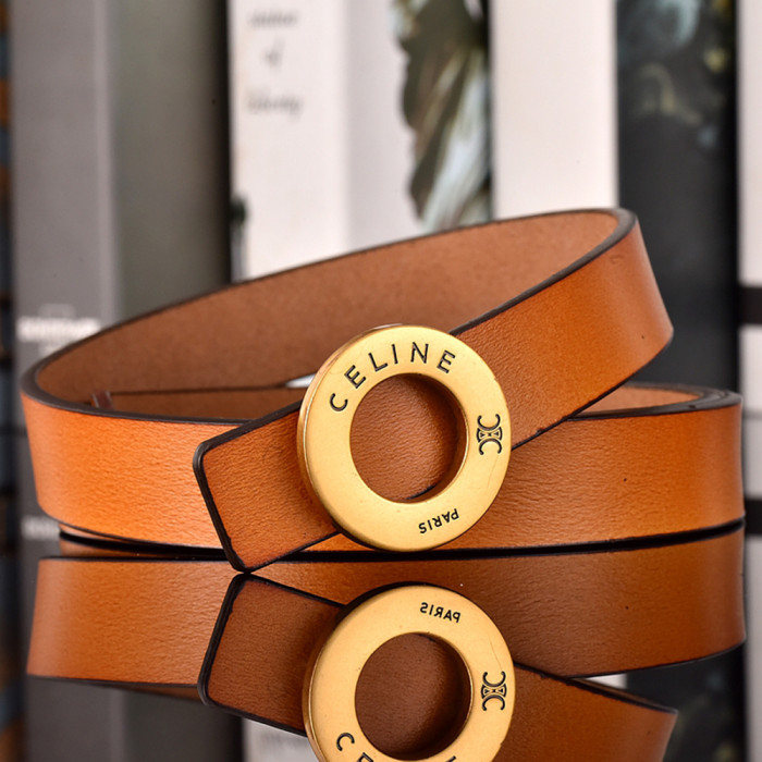 Women Men Belt 2.5 cm Cowhide Leather Buckle Belt Unisex Waistband Waist Strap