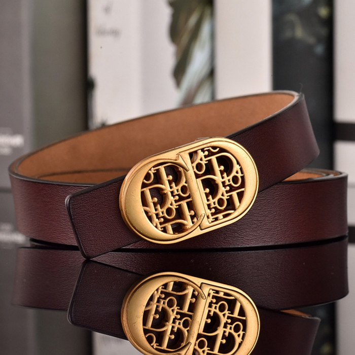 Women Men Belt 2.5 cm Cowhide Leather Buckle Belt Unisex Waistband Waist Strap