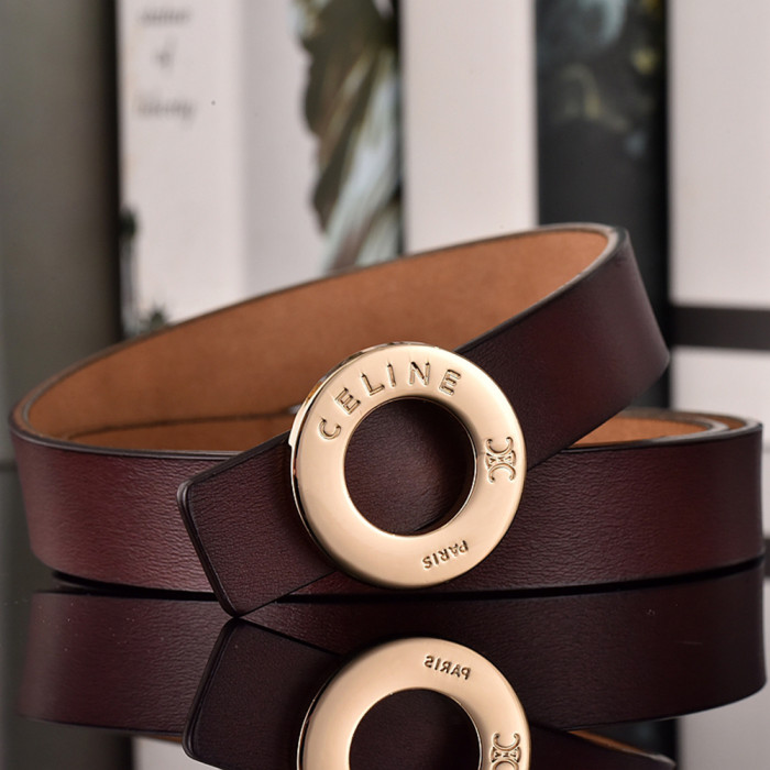 Women Men Belt 2.5 cm Cowhide Leather Buckle Belt Unisex Waistband Waist Strap