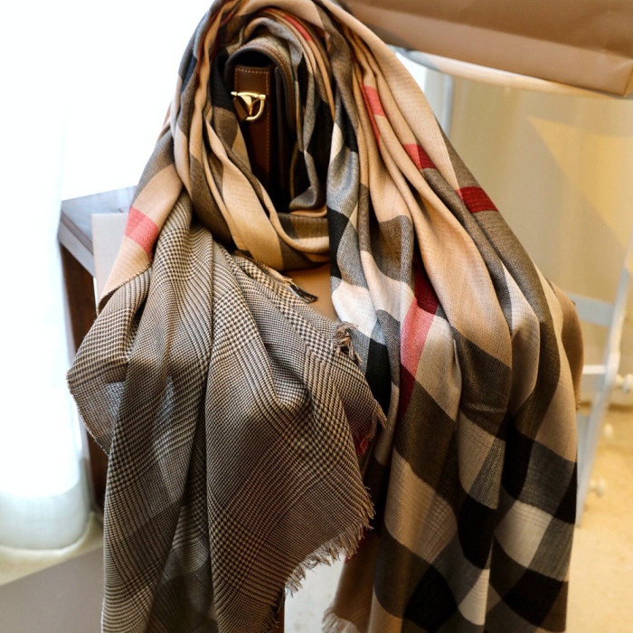Women Men Logo Scarf Wool Cashmere Scarves Shawl Blanket Wrap Thickened Knitted Scarf 200×100cm