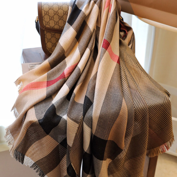 Women Men Logo Scarf Wool Cashmere Scarves Shawl Blanket Wrap Thickened Knitted Scarf 200×100cm