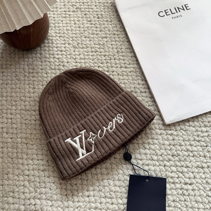 Men Women Beanie Hat Winter Wool Knitted Baggy Pull On Soft Caps
