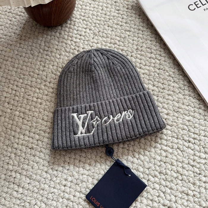 Men Women Beanie Hat Winter Wool Knitted Baggy Pull On Soft Caps