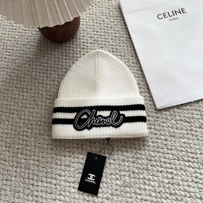 Women Men Beanie Hat Winter Wool Knitted Baggy Pull On Soft Caps
