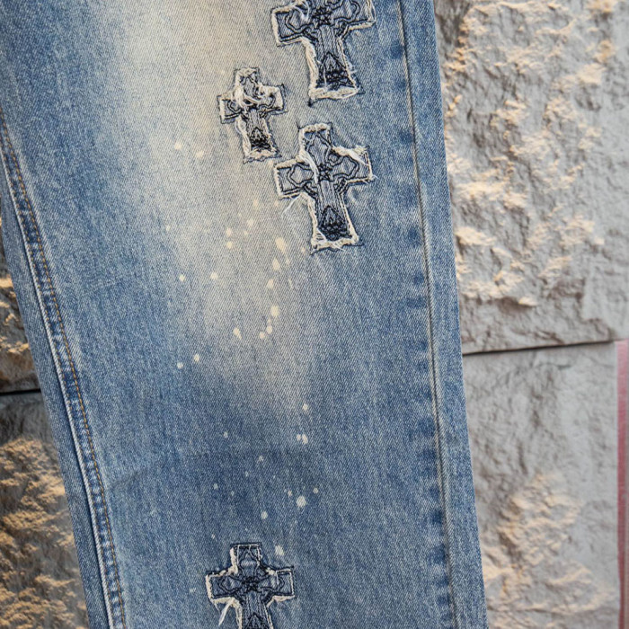 Women Men Classic Jeans Trousers Suit Pant Bottoms Joggers Clothes Women