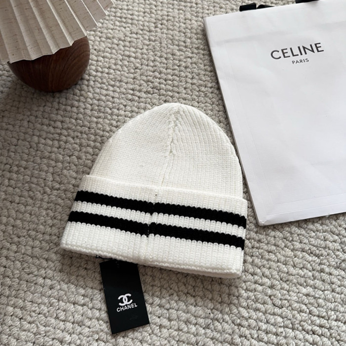 Women Men Beanie Hat Winter Wool Knitted Baggy Pull On Soft Caps