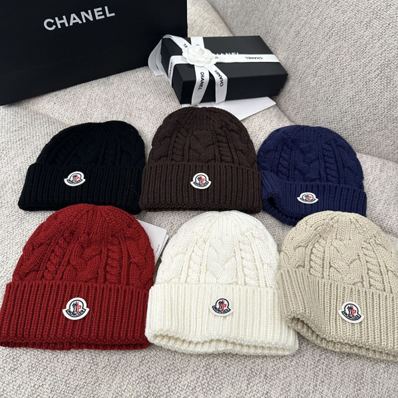 Men Women Beanie Hat Winter Wool Knitted Baggy Pull On Soft Caps