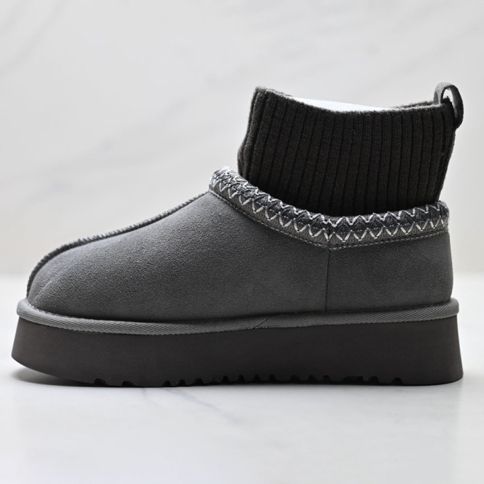 Unisex Winter Boots Shearling Lined Slip Resistant Thermal Snow Booties 36-41