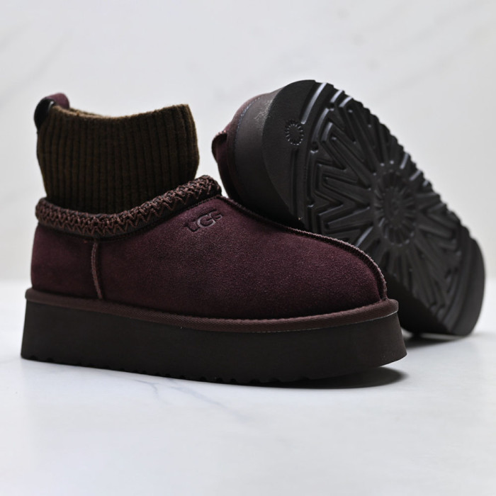 Unisex Winter Boots Shearling Lined Slip Resistant Thermal Snow Booties 36-41