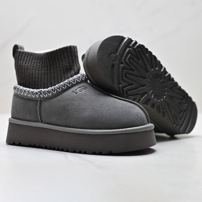 Unisex Winter Boots Shearling Lined Slip Resistant Thermal Snow Booties 36-41