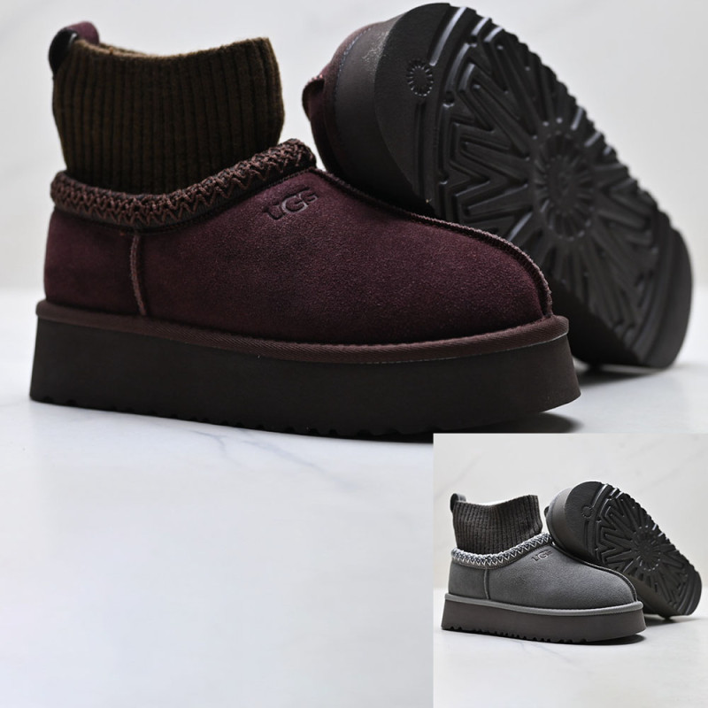 Unisex Winter Boots Shearling Lined Slip Resistant Thermal Snow Booties 36-41