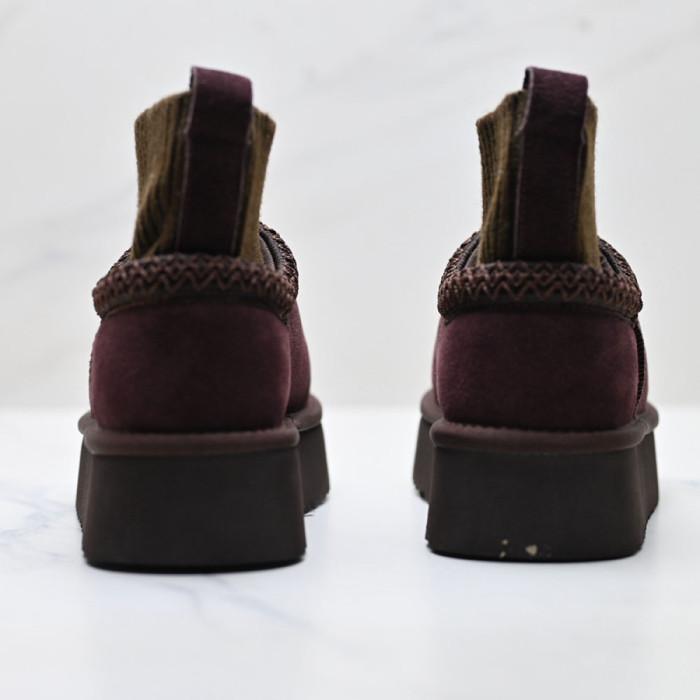 Unisex Winter Boots Shearling Lined Slip Resistant Thermal Snow Booties 36-41