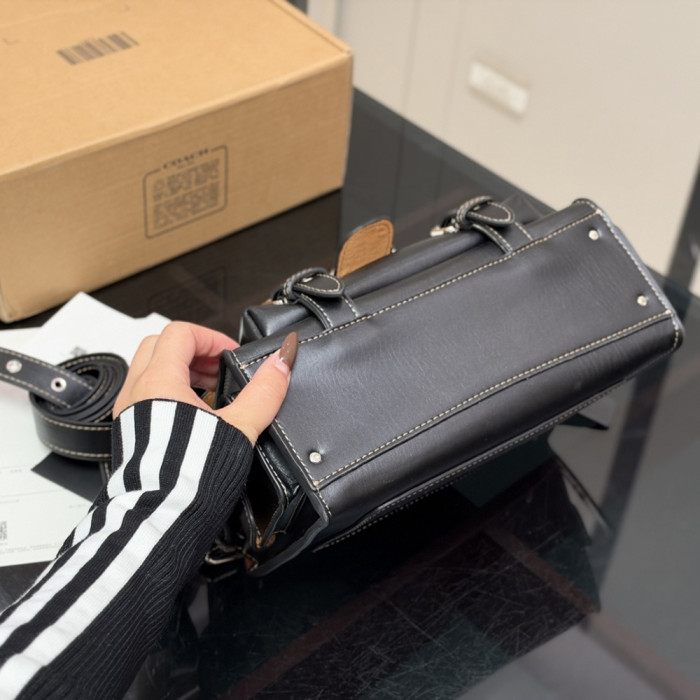 Women Vintage Canvas Tote Bag Shoulder Bag Shopper Shopping Bag Top Handle Handbags 27×17cm