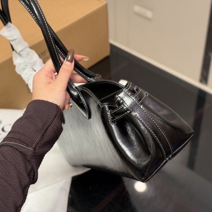 Women Vintage Canvas Tote Bag Shoulder Bag Shopper Shopping Bag Top Handle Handbags 34×16cm