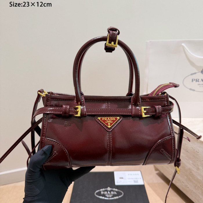 Women Leather Tote Shoulder Shopper Shopping Bag Handbags Crossbody Bag 23×12cm