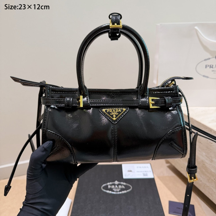 Women Leather Tote Shoulder Shopper Shopping Bag Handbags Crossbody Bag 23×12cm
