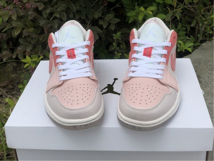 Authentic Air Jordan 1  Low SE Pink