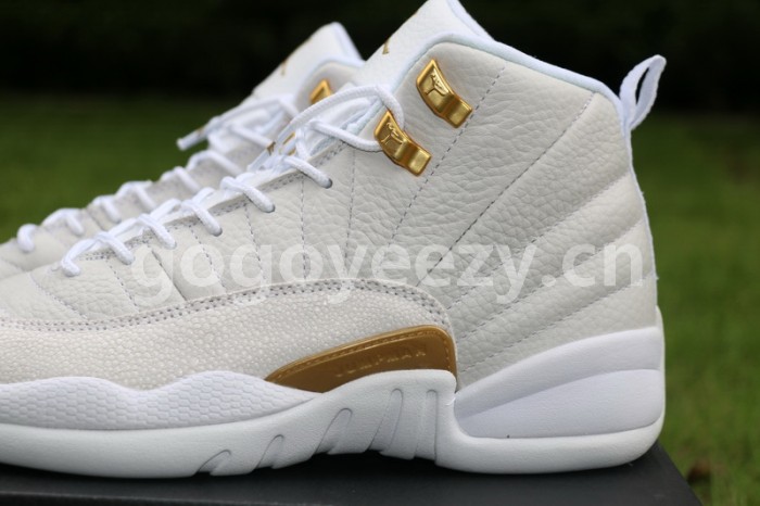 Authentic Air Jordan 12 GS OVO White