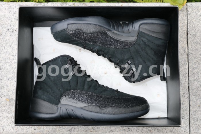 Authentic Air Jordan 12 OVO Black
