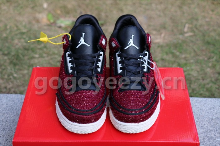 Authentic  Vogue x Air Jordan 3 “AWOK” University Red