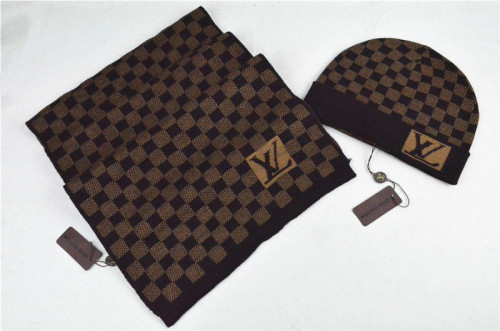 LV Wool Cap Scarf AAA-034