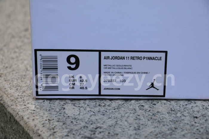 Authentic Air Jordan 11 PRM Gold