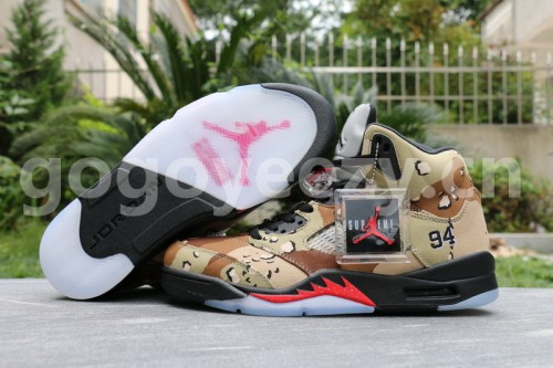 Authentic Supreme x Air Jordan 5 “Camo”