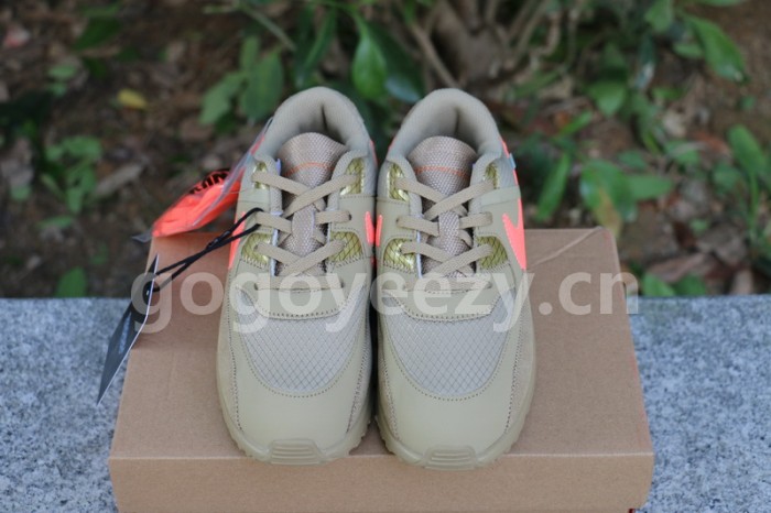 Authentic OFF-WHITE x Nike Air Max 90 “Desert Ore” Kids Shoes