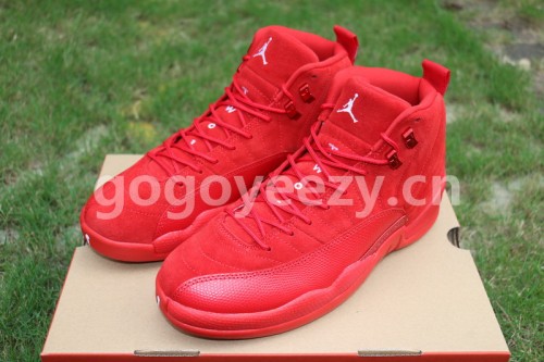 Authentic Air Jordan 12 “Red Suede”