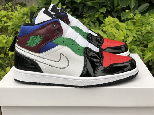 Authentic Air Jordan 1 Mid Multicolor Women Size