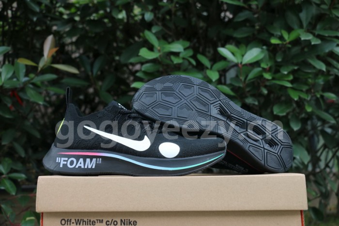 Authentic OFF-WHITE x Nike Zoom Fly Mercurial Flyknit Black