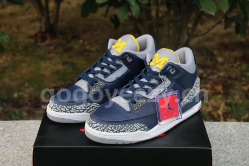 Authentic Air Jordan 3 Michigan