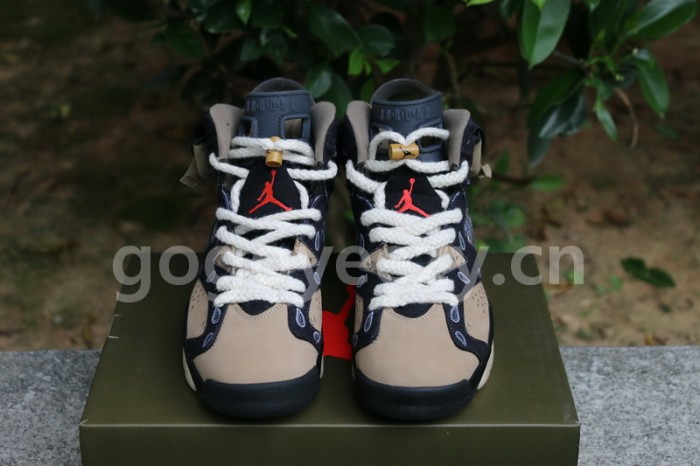 Authentic Travis Scott x Air Jordan 6 Custom made
