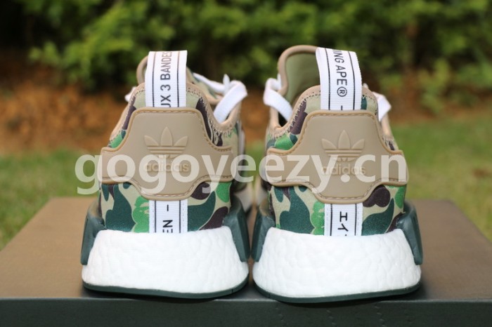 Authentic BAPE x AD NMD Olive