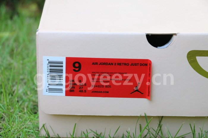 Authentic Just Don x Air Jordan 2 “Arctic Orange”