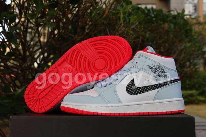 Authentic Air Jordan 1 Mid Half Blue