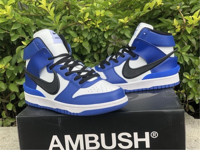 Authentic AMBUSH x Nike Dunk High  Deep Royal 