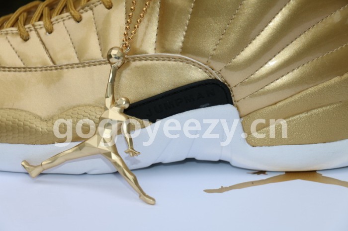Authentic Air Jordan 12 Gold