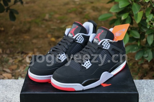 Authentic Air Jordan 4 Bred 2019