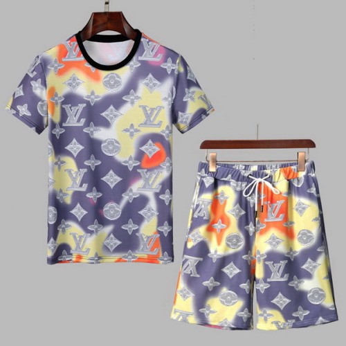 LV short sleeve men suit-030(M-XXXL)