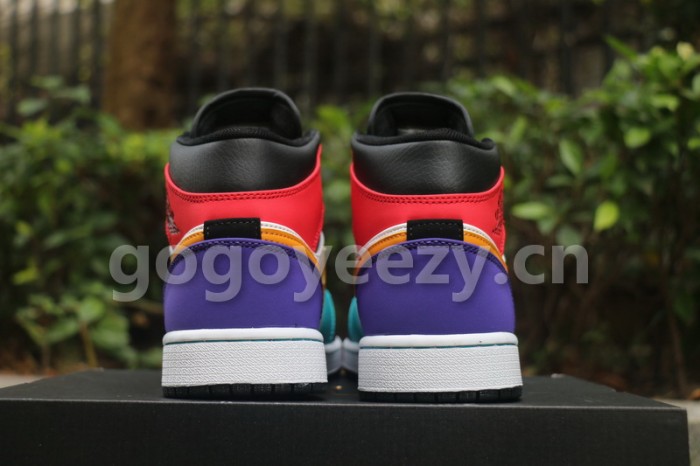 Authentic Air Jordan 1 Mid  Multicolor 