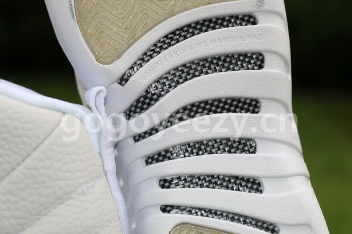 Authentic Air Jordan 12 GS OVO White