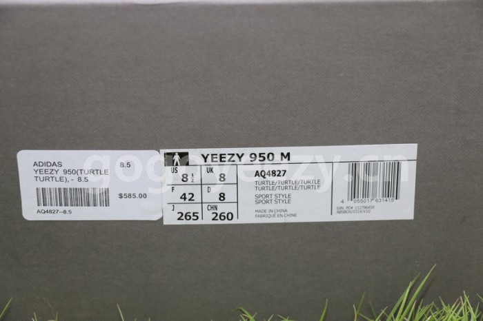 Authentic AD Yeezy 950 Boot Turtle
