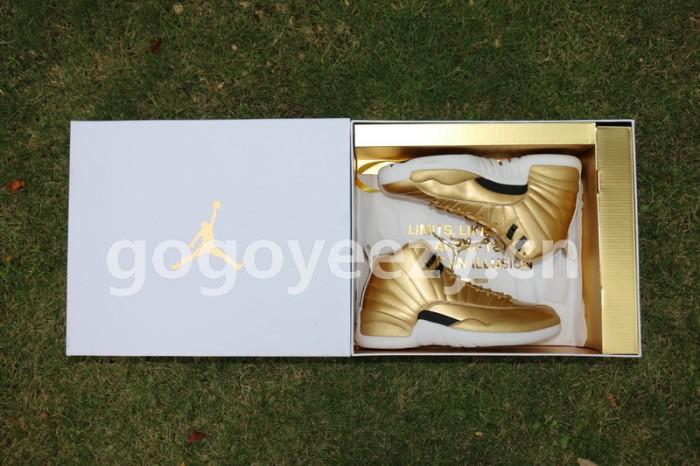 Authentic Air Jordan 12 Gold