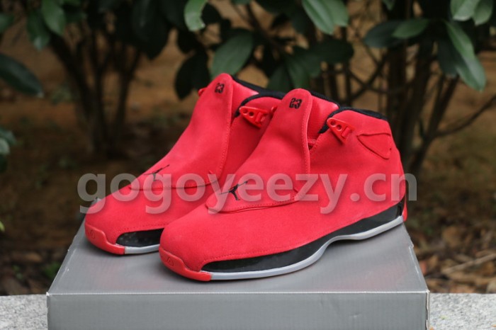 Authentic Air Jordan 18 Gym Red