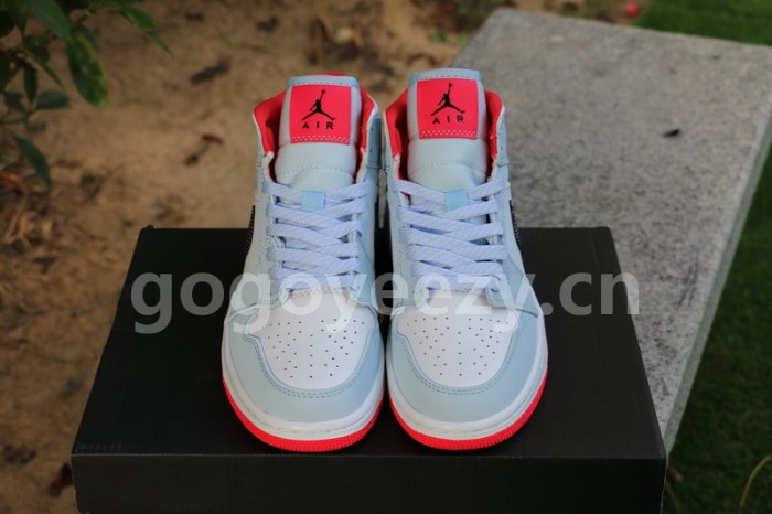 Authentic Air Jordan 1 Mid Half Blue